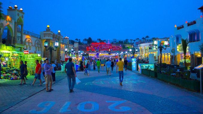 One of the shopping streets, Naama Bay at Sharm el Sheikh, Egypt