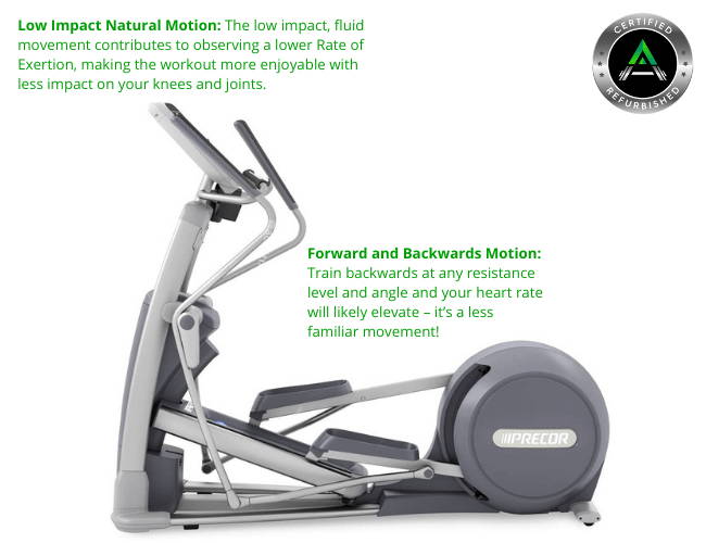 Precor EFX 835 Elliptical + P30 Console (Refurbished)