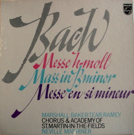 Philips / MARRINER, - Bach Mass in B Minor, NM, 3LP Box...