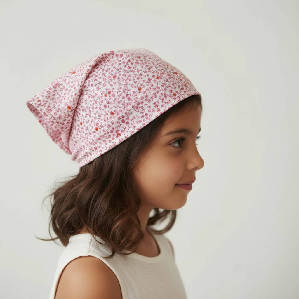 Foulard raffiné adorable pour bébé et enfant, en coton doux et bambou et respirant, certifié OEKO-TEX, idéal pour compléter une tenue d’enfant chic et confortable