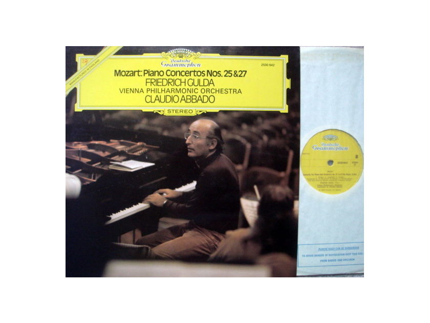 DG / GULDA-ABBADO, - Mozart Piano Concerto No.25 & 27, NM, UK Press!