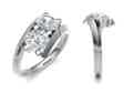 Bespoke diamond promise ring - Pobjoy Diamonds