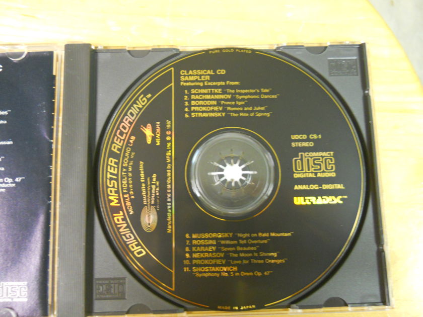 MFSL Classical  - Music Samper Ultradisc Gold CD UDCD CS-1