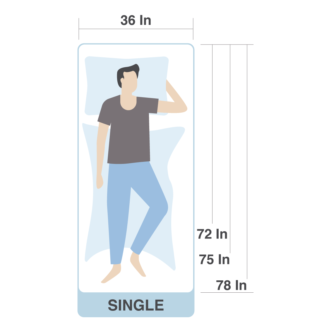 Single mattress size