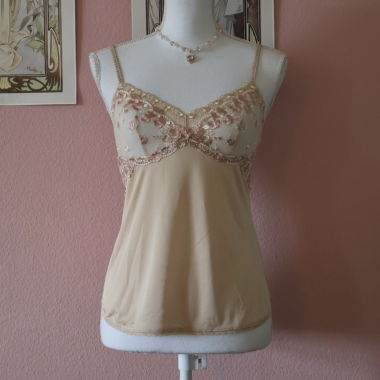 Brown Japanese Lace Cami (Secondhand - S)