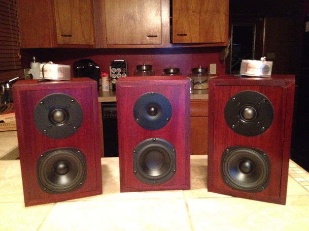 Precision made solid Padauk African hardwood monitors