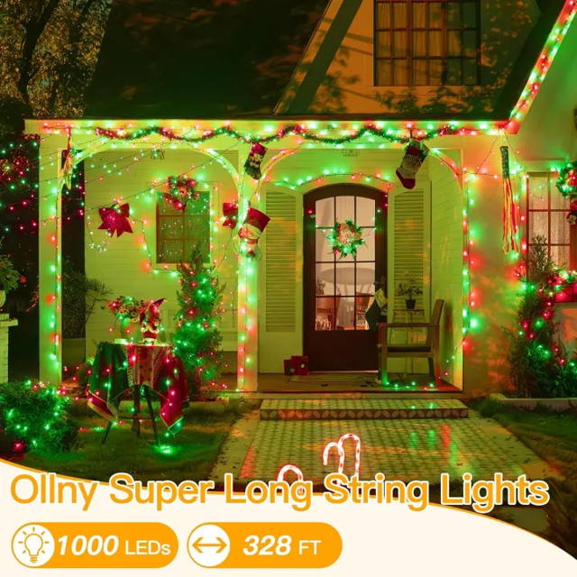 Ollny's 800 leds cool white wedding fairy lights are safe to touch and power saving