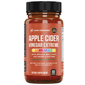 A bottle of ACV NanoSingapore's ACV Gummies Singapore