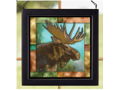 Moose Stained Glass Art by Lee Kromshroeder