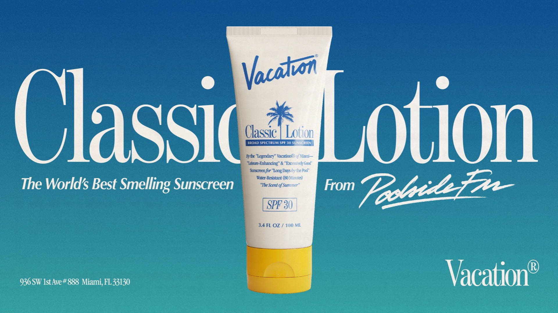 Featured image for Vacation By Poolside.fm Is Making Sunscreen Cool With An 80s Twist