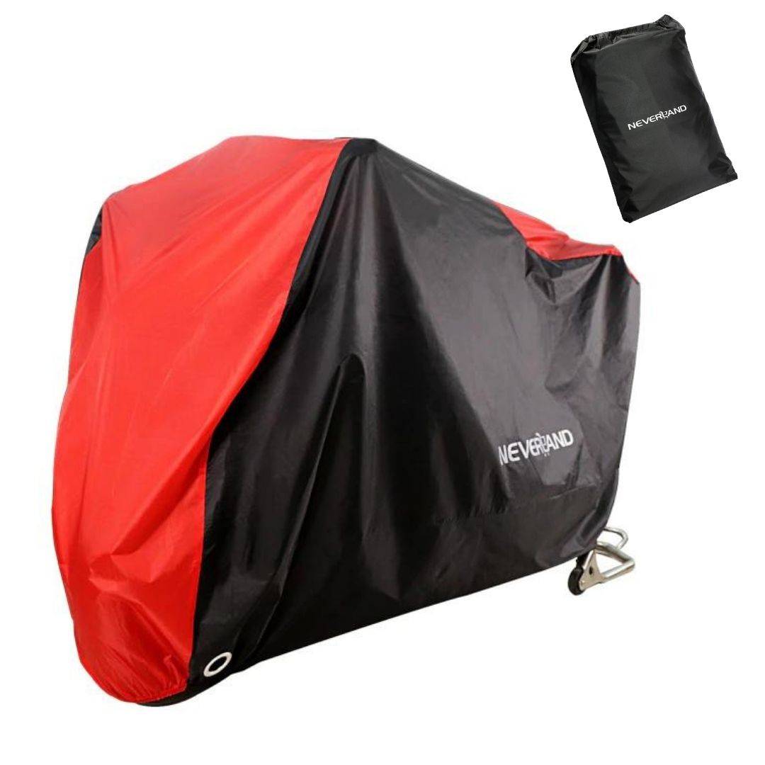 red motorcycle cover