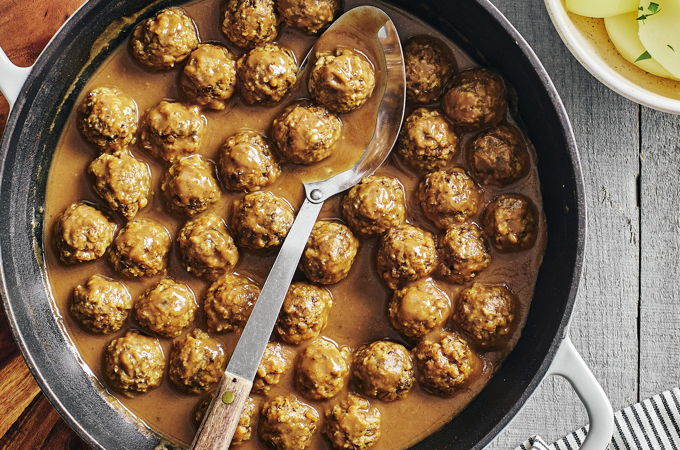 Ragoût de boulettes végétarien