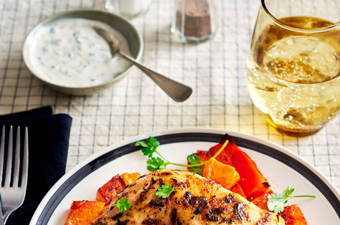 Cuisse de poulet à la lime et à la coriandre