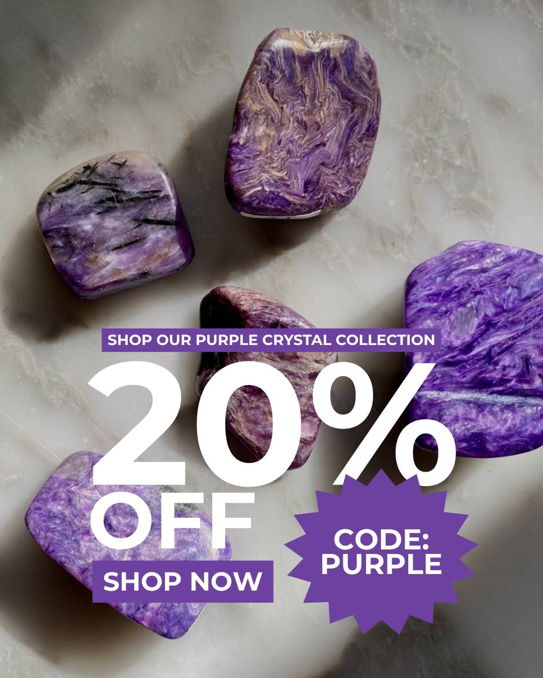 Purple Crystal Collection 20% off