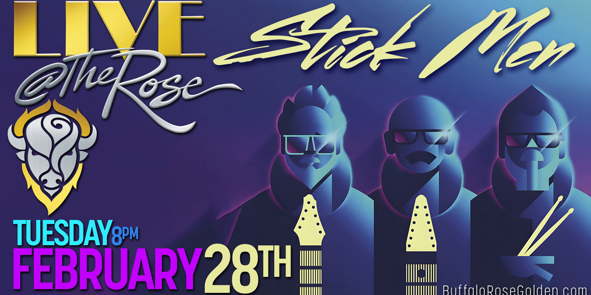 Live @ The Rose - Stick Men promotional image