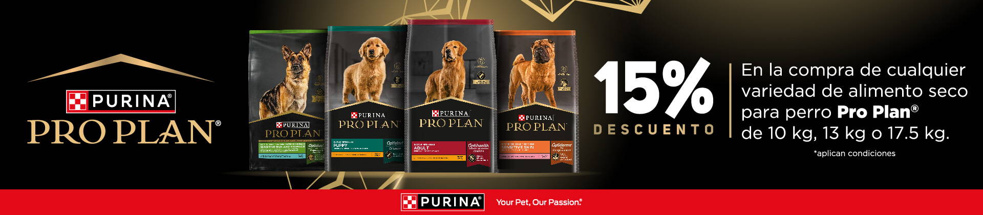 PROPLAN: 15% de descuento en productos seleccionados. 