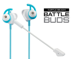 battle buds teal/white