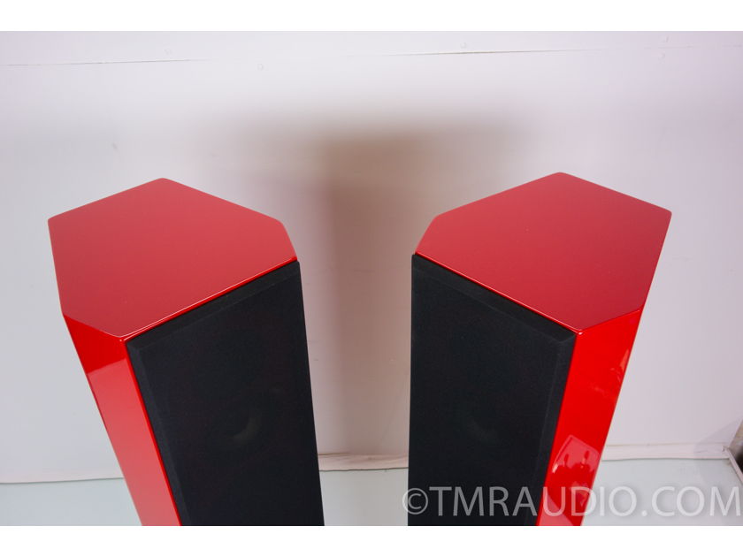 PBN Montana  SPi Speakers; Beautiful Ferrari Red Pair w/ Shipping Crates