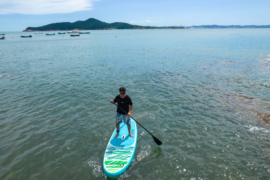 Blow up paddleboarding in Canada
