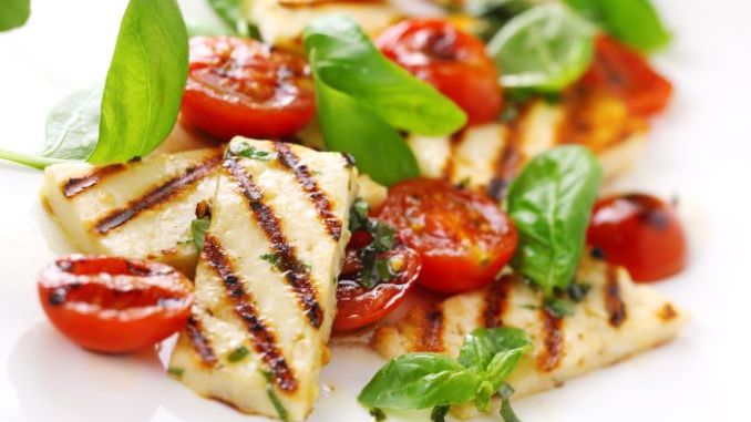 Grilled halloumi