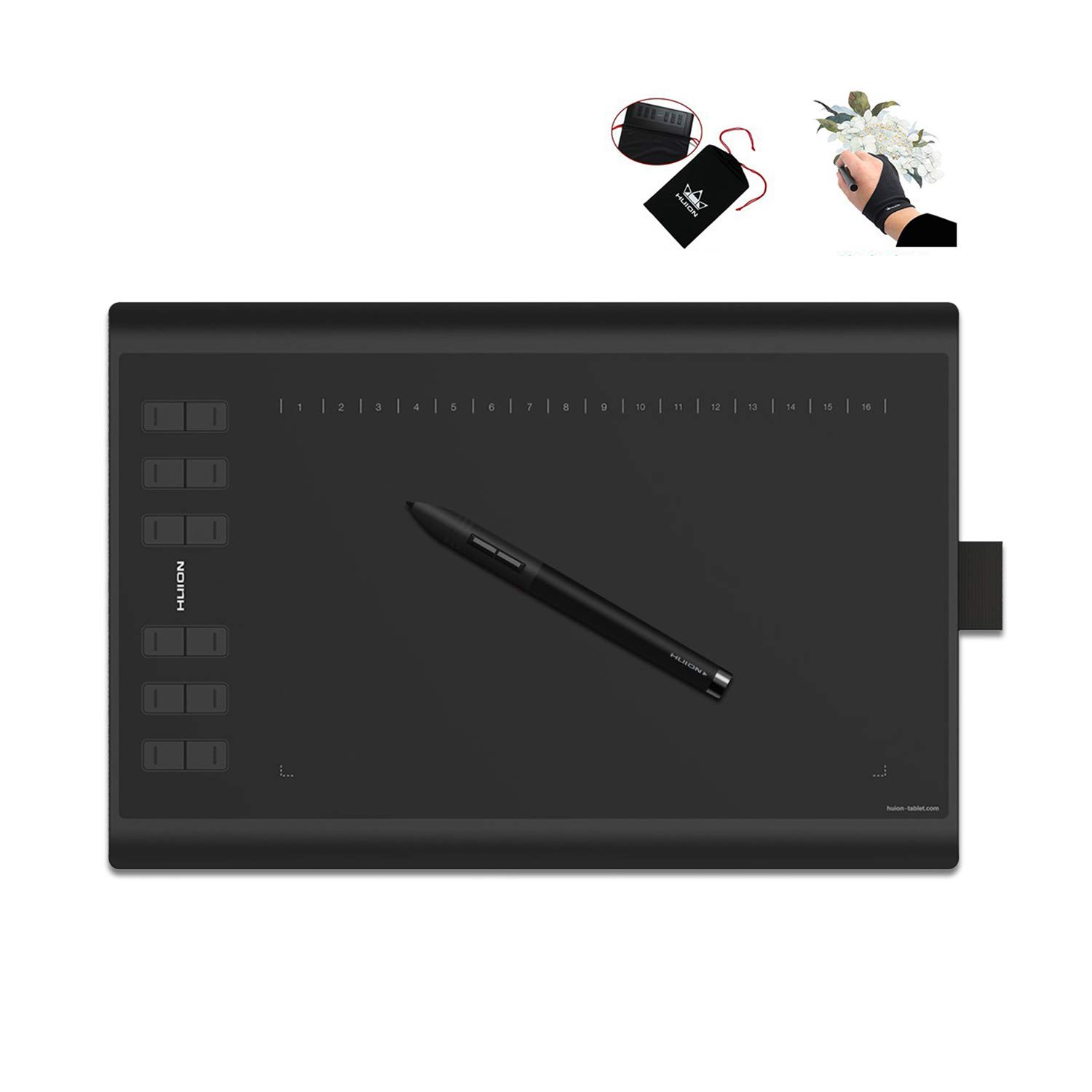 Huion H1060 Plus (2016) vs One by Student Drawing Tablet Slant