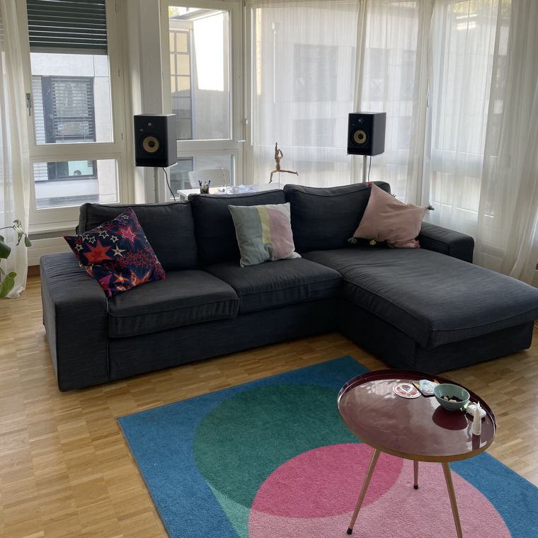 Ikea Kivik 3-seat L Shape Gray Sofa