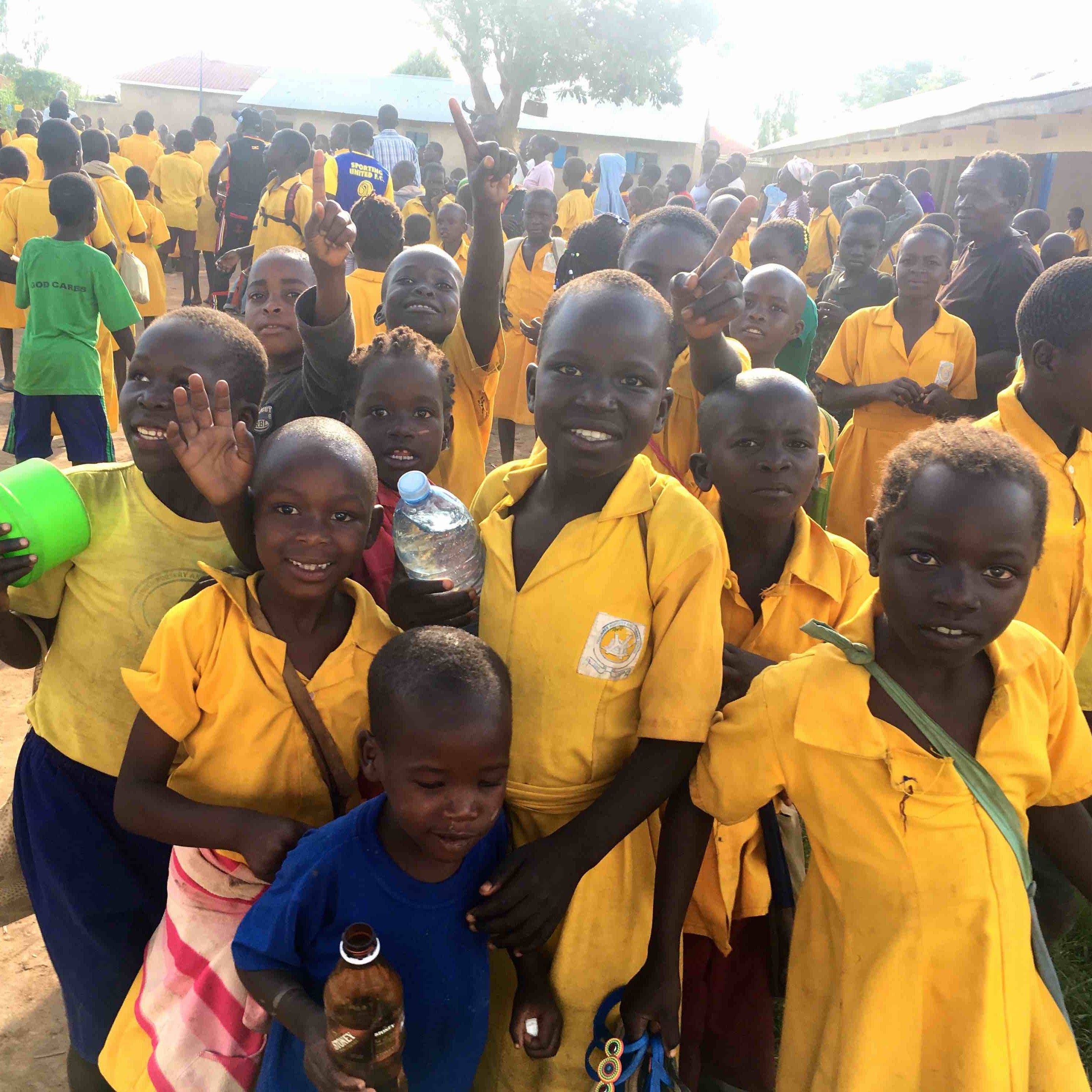 Children being helped by PFP's Paorinher Sustainability Project in Northern Uganda