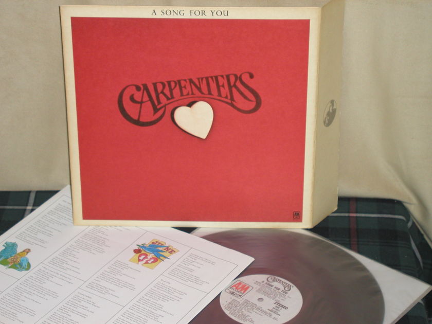 The Carpenters - A Song For You Promotion WL Promo A&M SP3511 w/"flap cover"