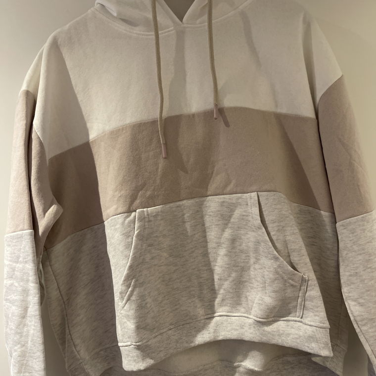 Oversized hoodie, schlichte Farben, Grösse L 