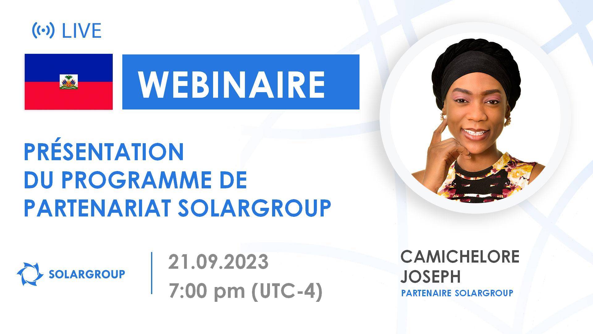 Haiti. Présentation du programme de partenariat SOLARGROUP