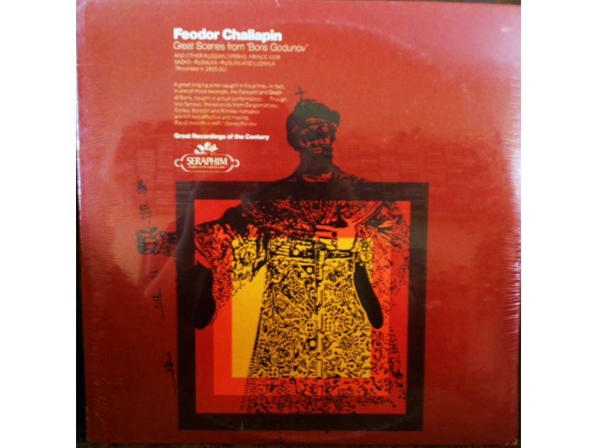 FEODOR CHALIAPIN (FACTORY SEALED CLASSICAL LP) - GREAT SCENES FROM BORIS GODUNOV  SERAPHIM 60211