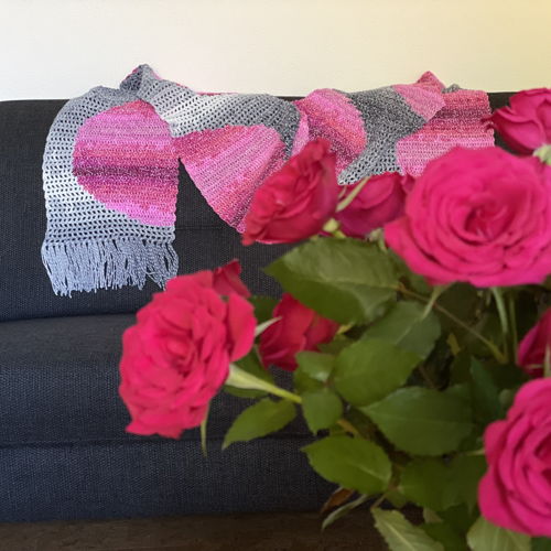 Gehaakte cirkel sjaal Rosa