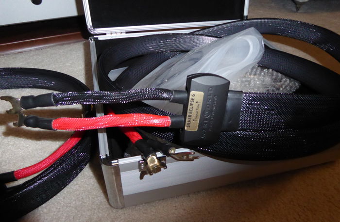WireWorld Silver Eclipse 2M Speaker Cables  Spade To Sp...