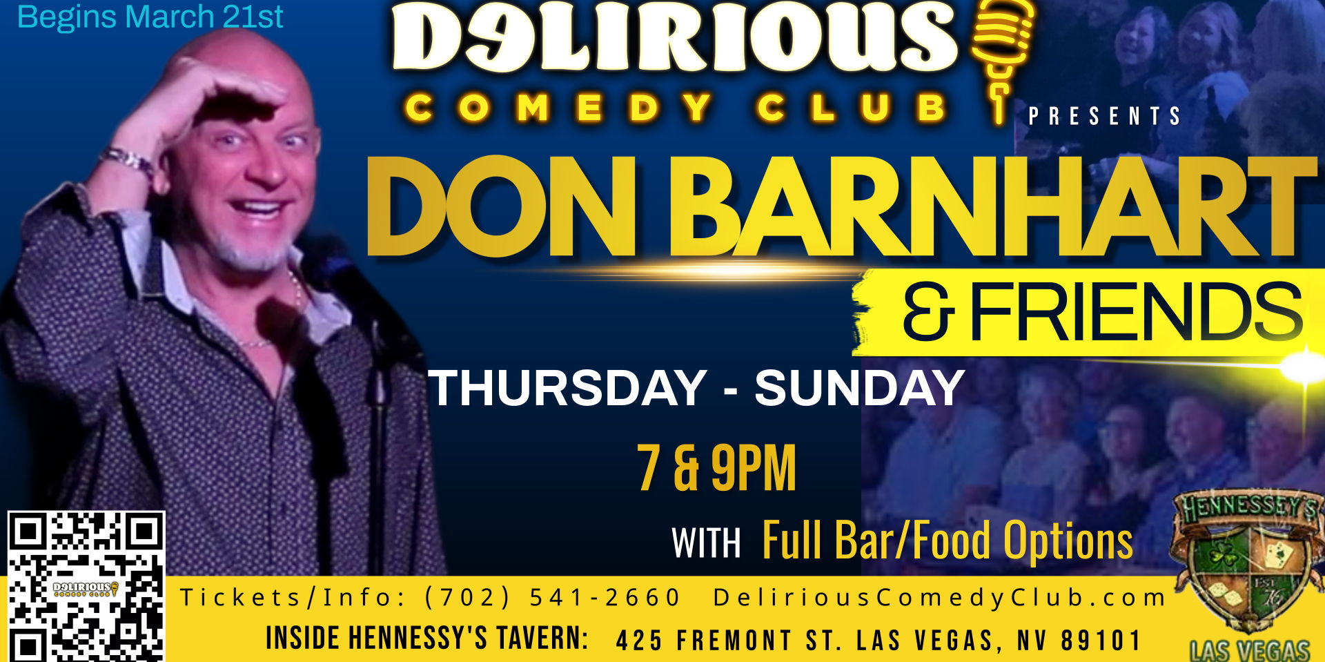 Delirious Comedy Club Expands To Larger Venue On Fremont Street promotional image