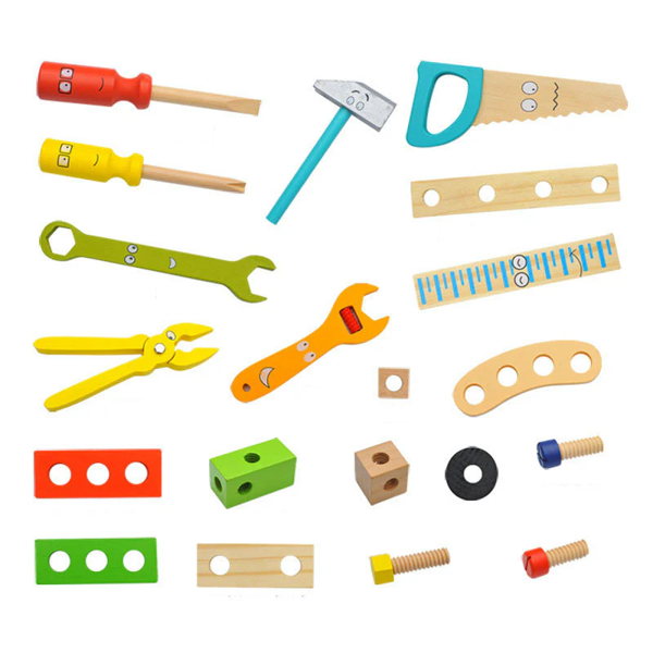 Pretend play tool carpenter set in carry case-kids play - Image 5