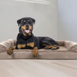 FURHAVEN Plush & Suede Orthopedic Sofa Cat & Dog Bed, Gray, Large - Chewy.com