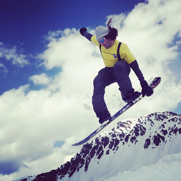 Ben Hodson on RIDERS "Retro tindy. Original Burton Air 161" Tindy