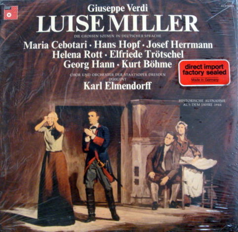 ★Sealed★ Basf / ELMENDORFF, - Verdi Luise Miller, 2LP Set!