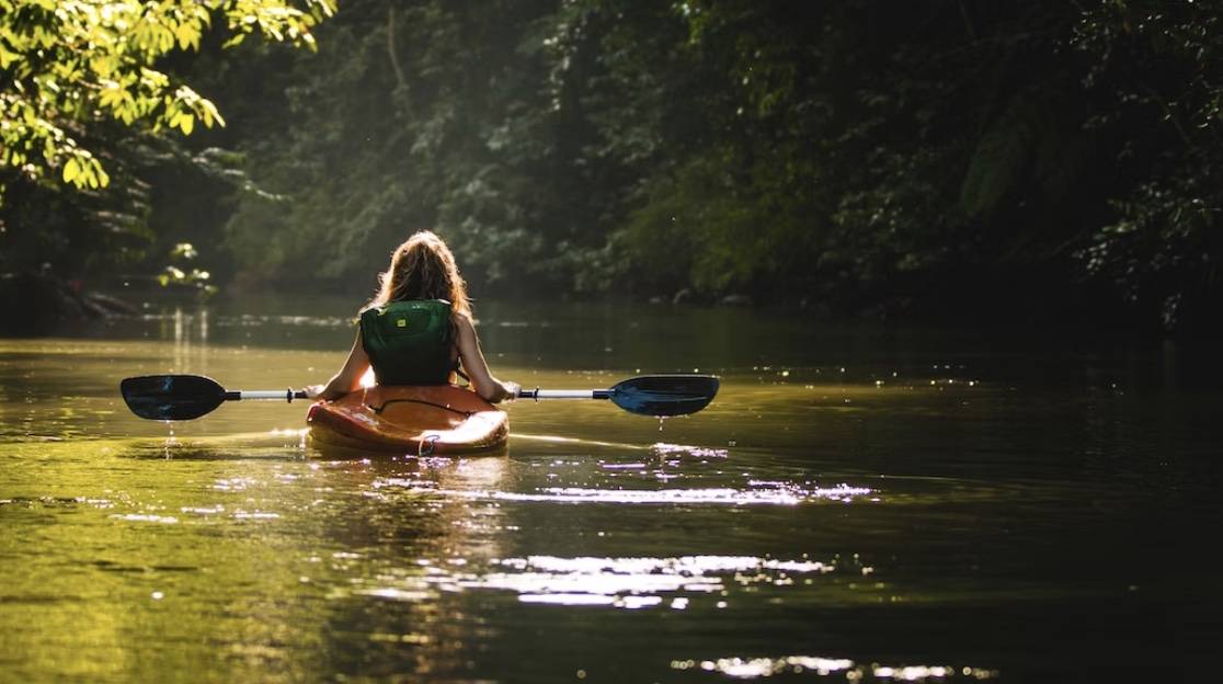 paddleboarding