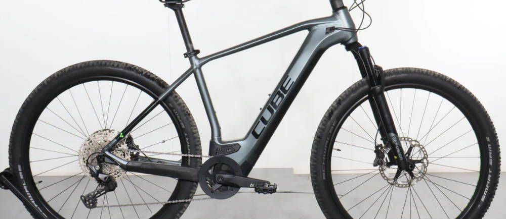 a Cube Reaction Hybrid Pro electric mountain bike