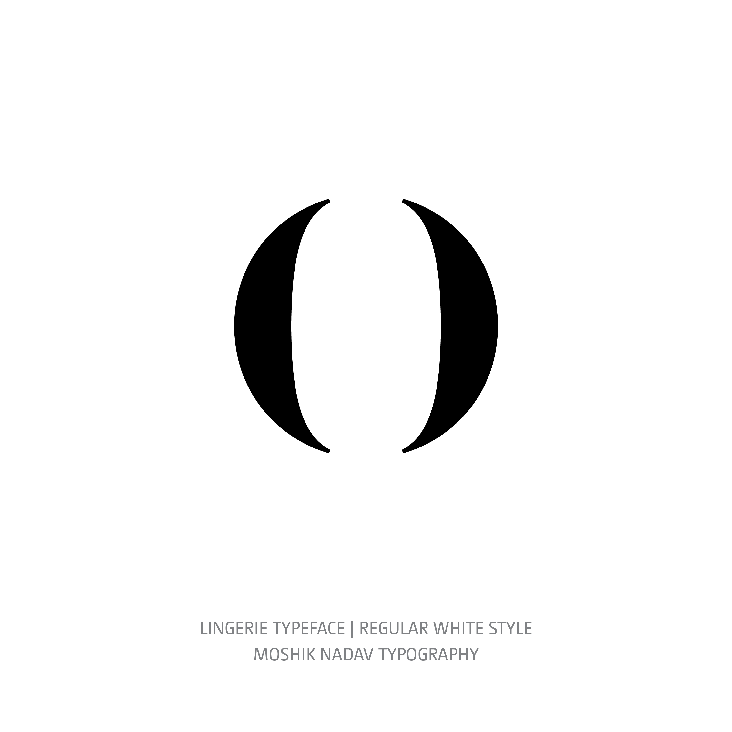 Lingerie Typeface Regular White o