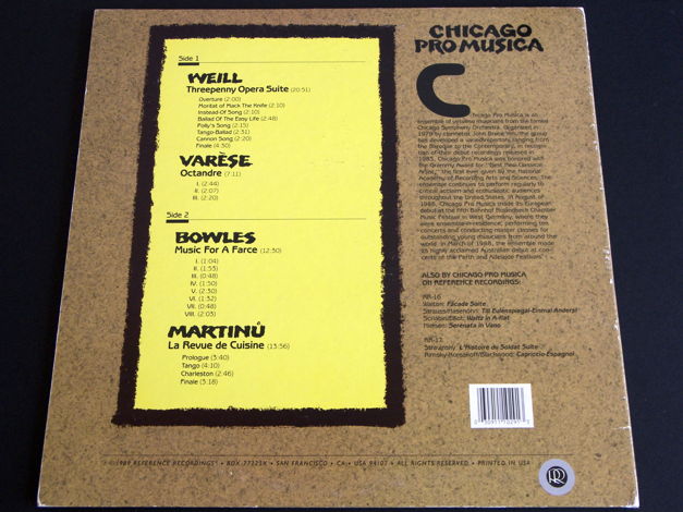 Reference Recordings [RR-29] - Chicago Pro Musica Prof....