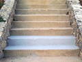 Transgel Paint and Graffiti Remover removes paint from stairs
