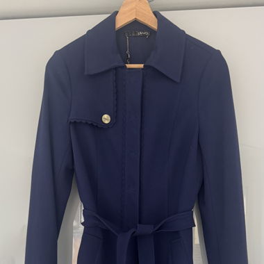 Liu.Jo blue belted Trenchcoat 