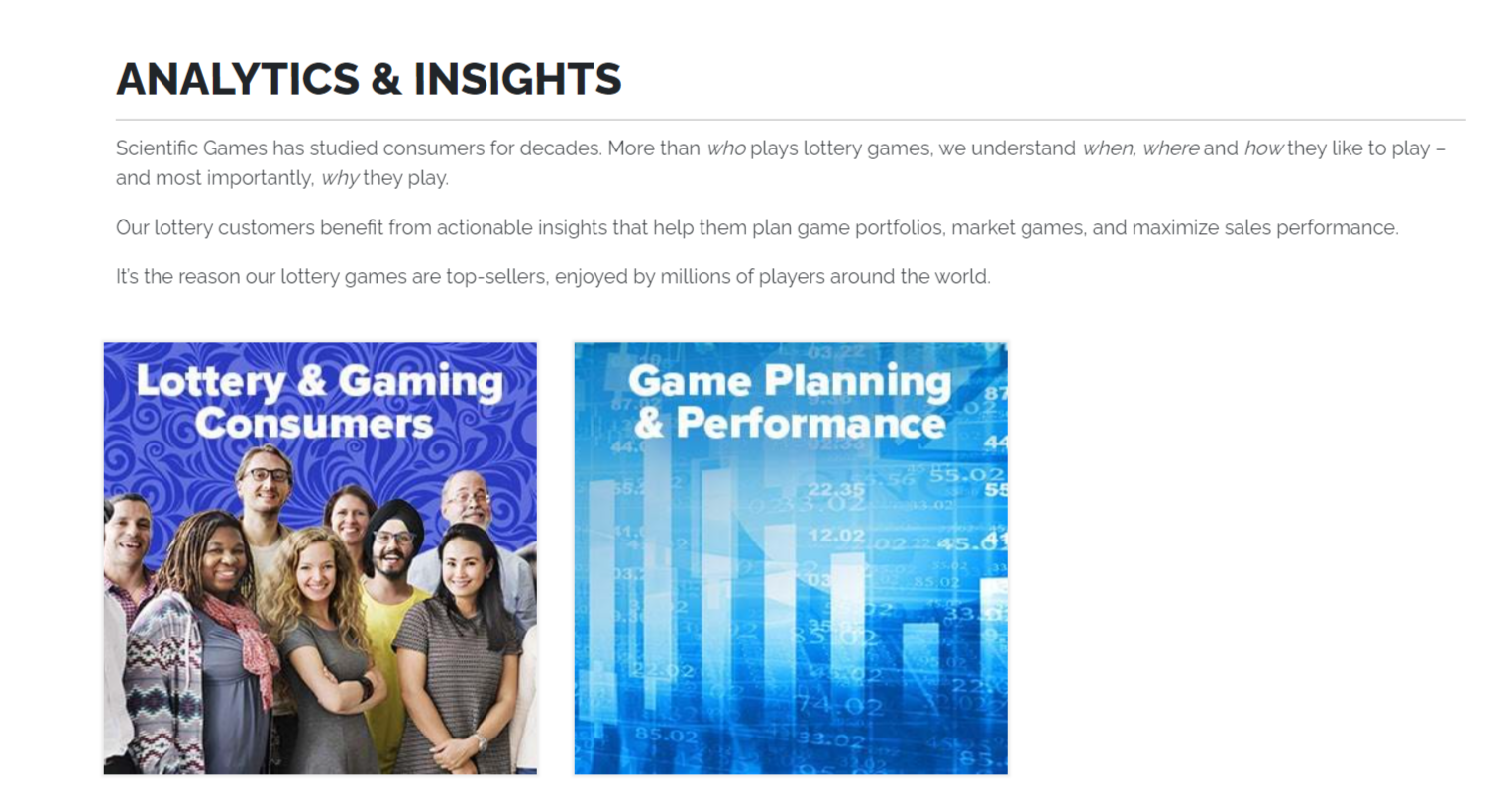 Scientific Games product / service