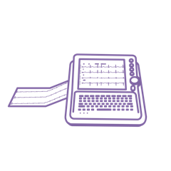 Biocare iE6 12 リード ECG マシン (プリンター付き)