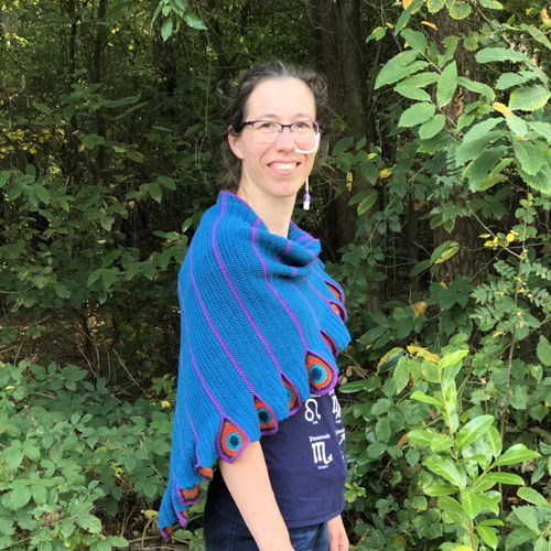 Gehäkelter Drachenschal Pauwla