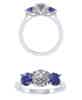 Bespoke diamond and sapphire rings - Pobjoy Diamonds Surrey