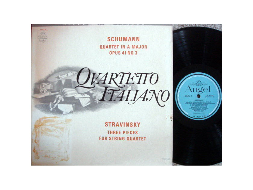 EMI Angel Blue / QUARTETTO ITALIANO, - Schumann-Stravinsky Quartets,  MINT!