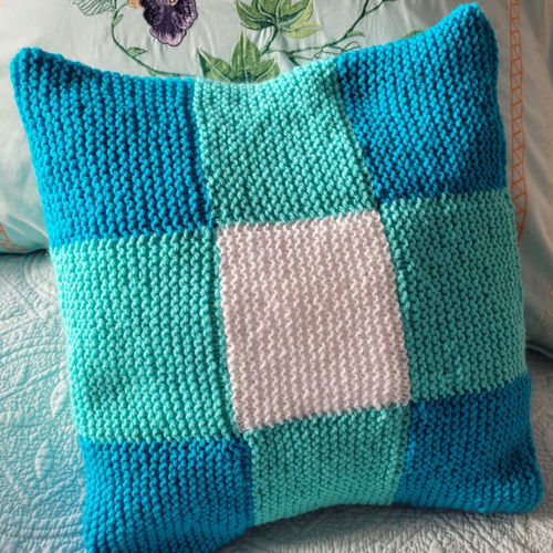 Granny square cushion cover